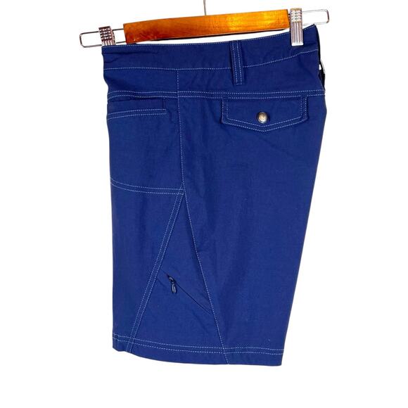 ATHLETA 9” Stretch Shorts in Blue Women's Size 6 - Picture 1 of 8